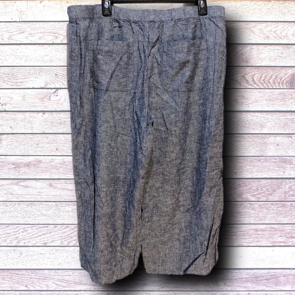 CHICOS Linen Blend Capris SZ 3 - Picture 5 of 5
